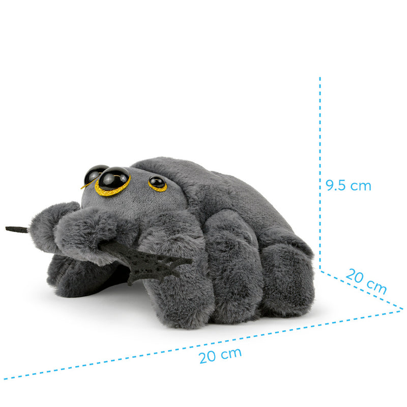 Plysdyr WP MERCHANDISE lodden edderkop mini 20 cm