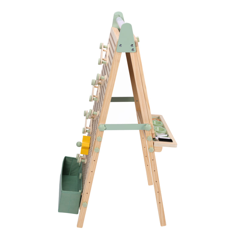 Sunny Mika Activity Easel med Pegboard – Natur Brun