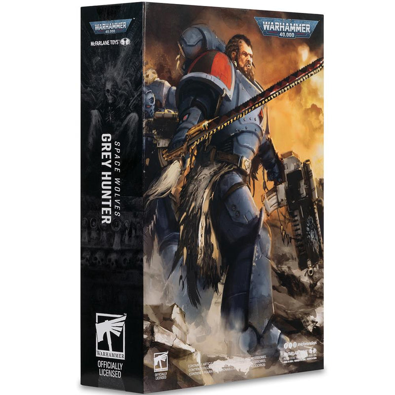 Warhammer 40,000 Grey Hunter (Space Wolves) 7in Action Figure McFarlane Toys