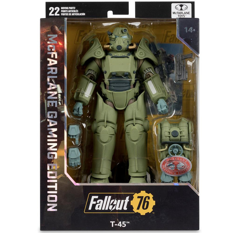 FALLOUT GAMING T-45 MILITARY ARMOR 7in Deluxe Action Figure McFarlane Toys (CHASE)