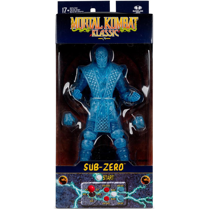 Mortal Kombat Klassic Sub-Zero (Ice Clone) 7in Action Figure McFarlane Toys