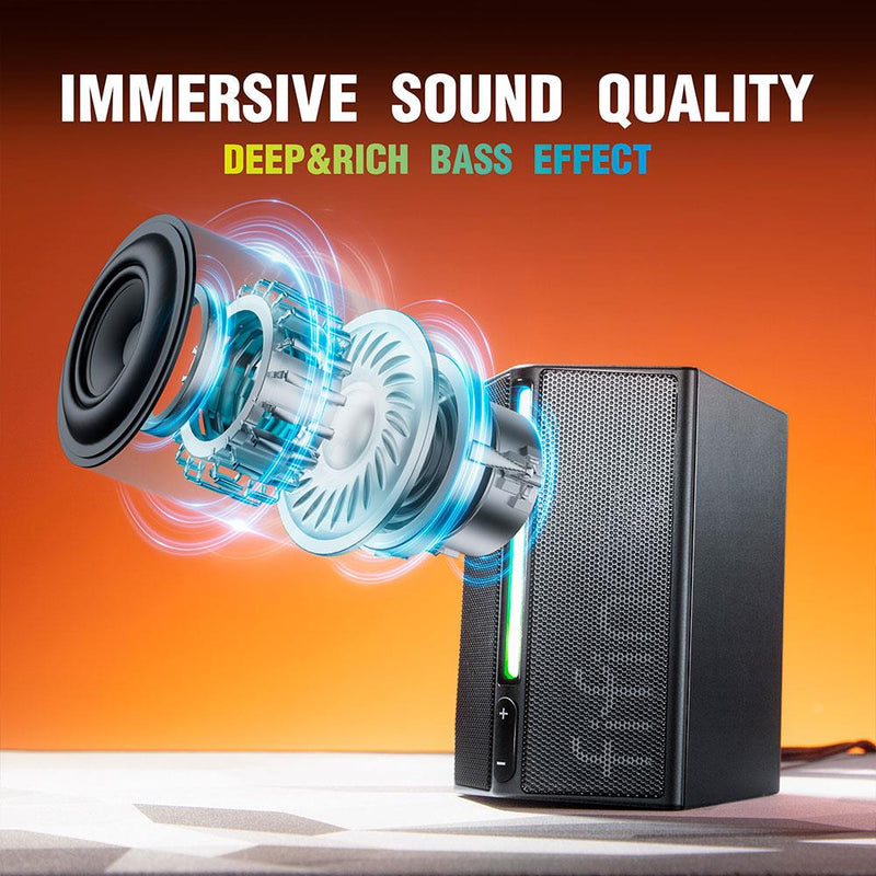 Fifine Ampligame A20 TV Gaming Speakers, Black