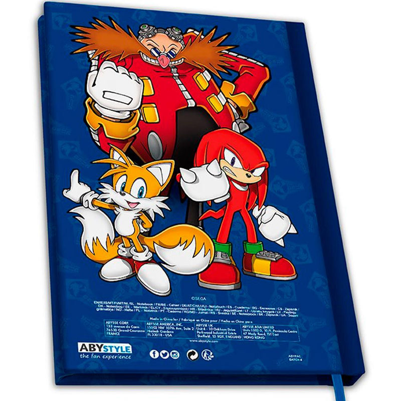 Abysse SONIC - A5 Notebook "Sonic The Hedgehog"