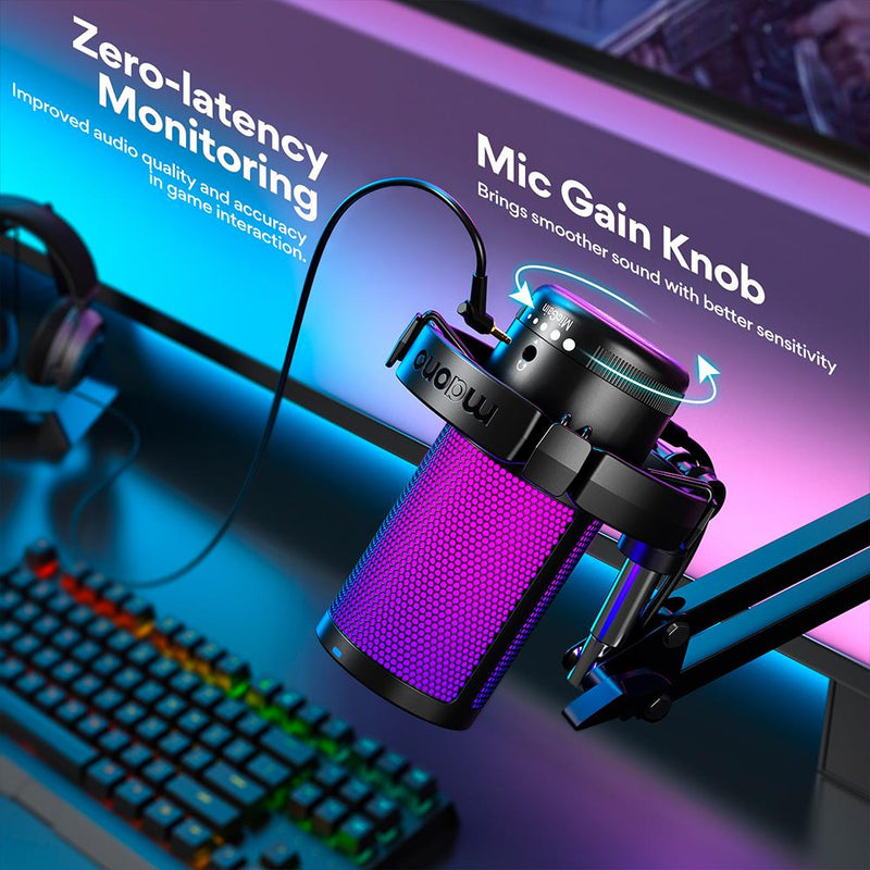 MAONO DGM20S Gamerwave Condenser USB Gaming RGB Microphone