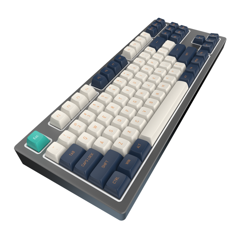 Dark Project / KD87B LTD Aluminum / Black & Cloud Grey - Gateron Cap Teal RGB (ENG)