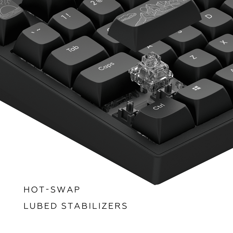 Dark Project ALU Terra Nostra R2 Black - Wired Gaming Keyboard (ANSI)