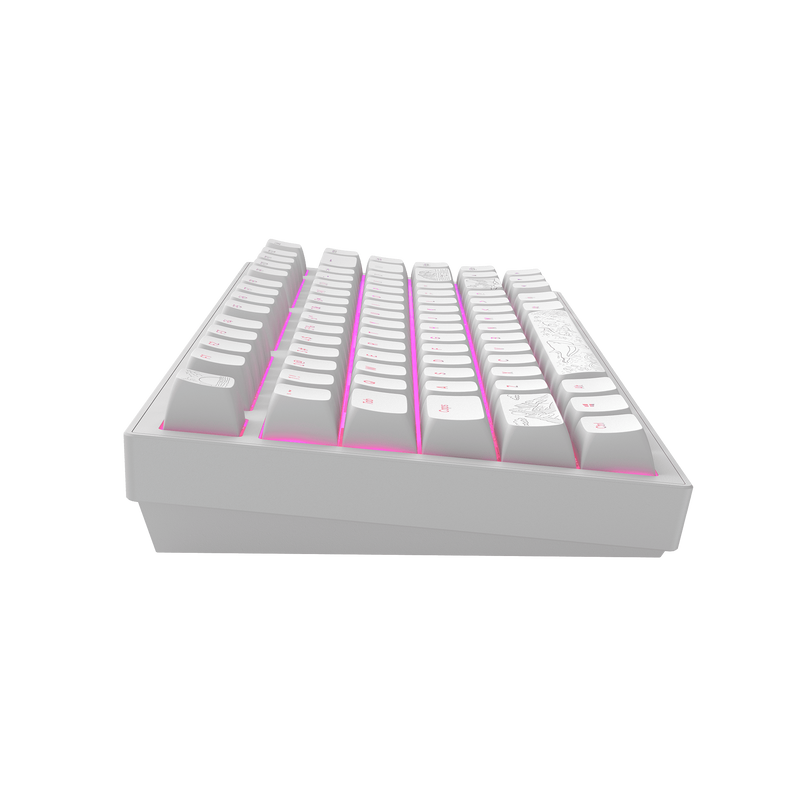 Dark Project ALU Terra Nostra White - Wired Gaming Keyboard (ANSI)