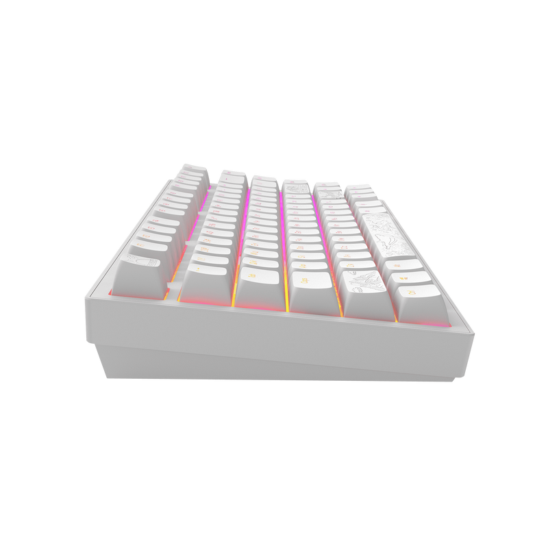 Dark Project ALU Terra Nostra White - Wired Gaming Keyboard (ANSI UA)