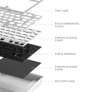 Dark Project ALU Terra Nostra White - Wired Gaming Keyboard (ANSI UA)