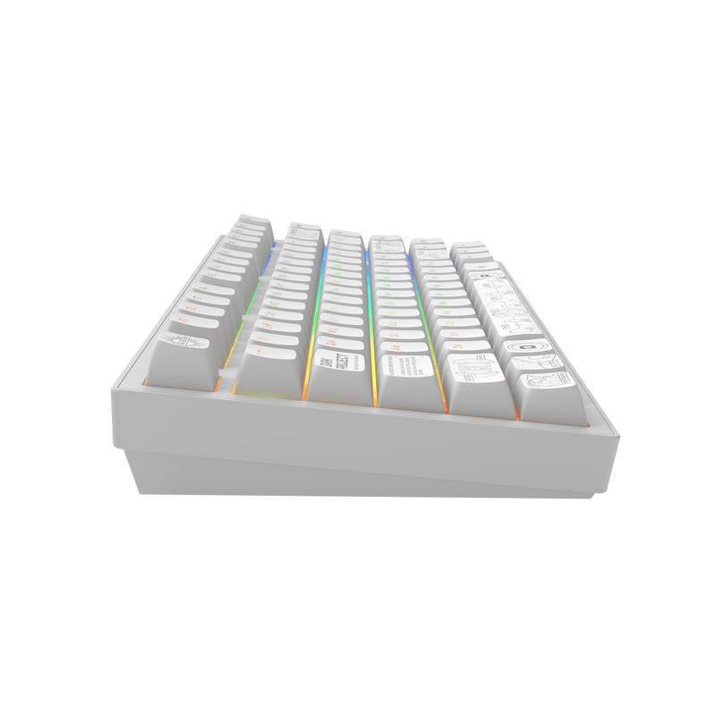 Dark Project ALU Terra Nova White - Wireless Gaming Keyboard (ANSI UA)