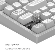 Dark Project ALU Terra Nova White - Wireless Gaming Keyboard (ANSI UA)