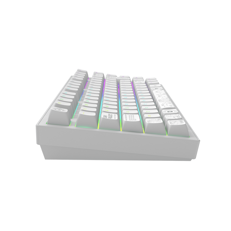 Dark Project ALU Terra Nova White - Wireless Gaming Keyboard (ISO DE)