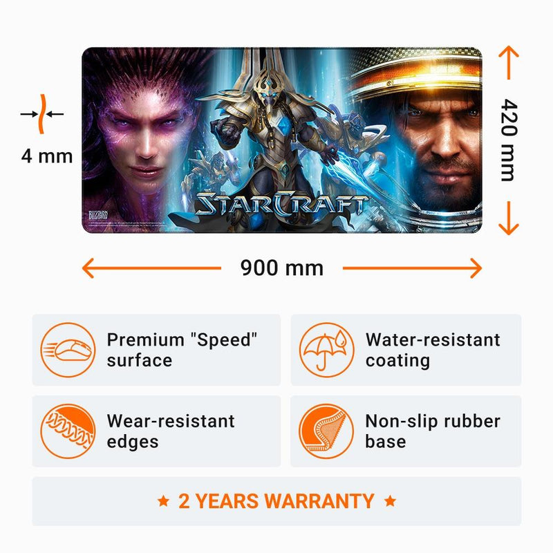 Starcraft: Races, Mousepad, XL