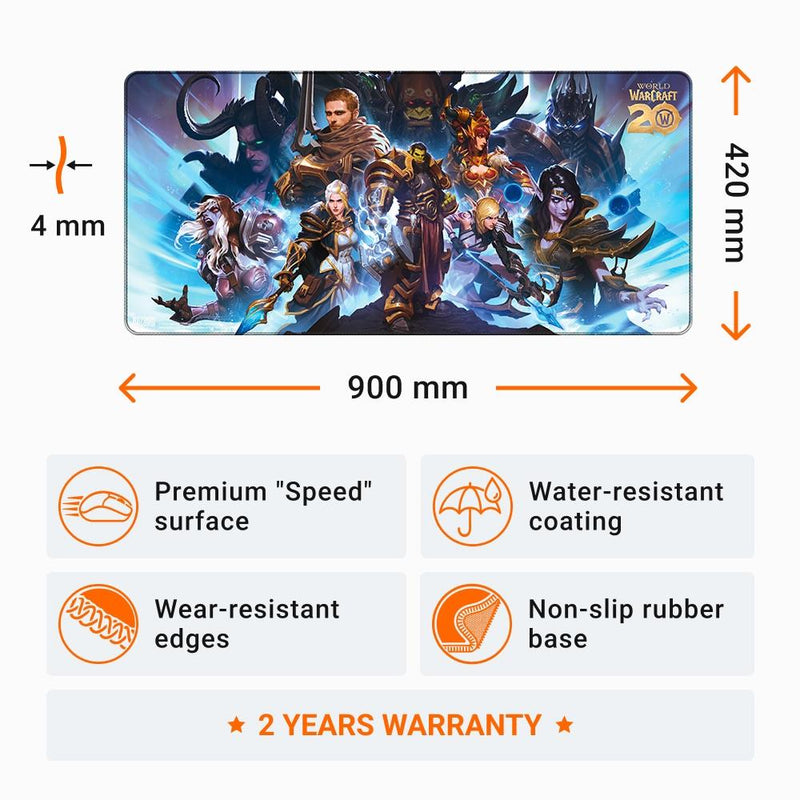 World Of Warcraft: 20th Anniversary, Mousepad, XL
