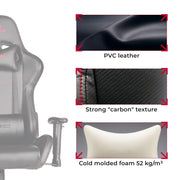 Gaming Chair FragON - 2X Series Rev. 2.0, Black