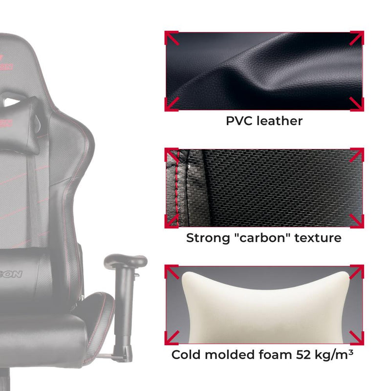 Gaming Chair FragON - 2X Series Rev. 2.0, Black