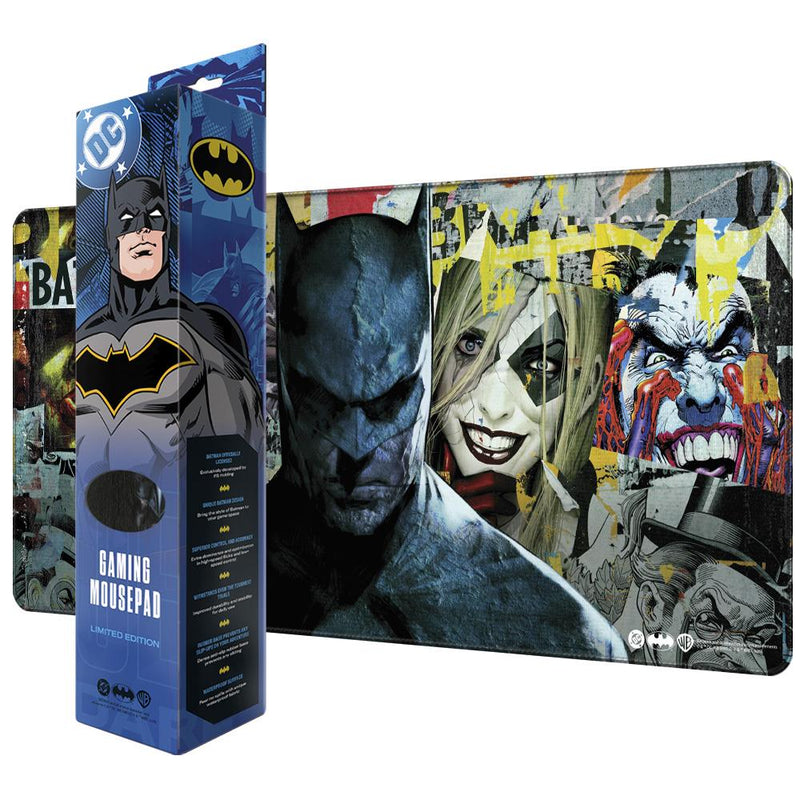 DC Batman: Torn Collage - Batman and Villains, Mousepad, XL