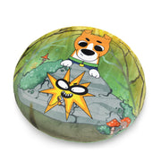 WP MERCHANDISE Patron the Dog (cartoon) - Dog Patron & Bubuh decorative pillow