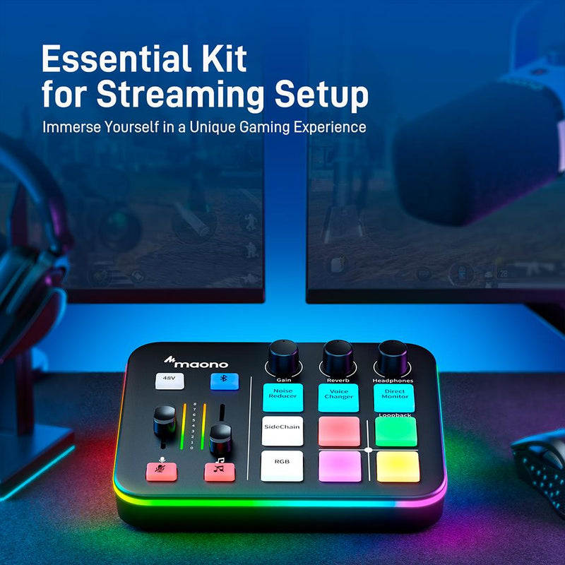 MAONO Maonocaster G1 NEO Audio Mixer For Game Streamer