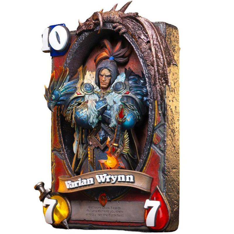 Blizzard Hearthstone Varian Wrynn Art Statue Frame