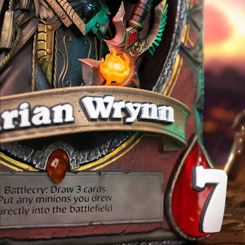 Blizzard Hearthstone Varian Wrynn Art Statue Frame