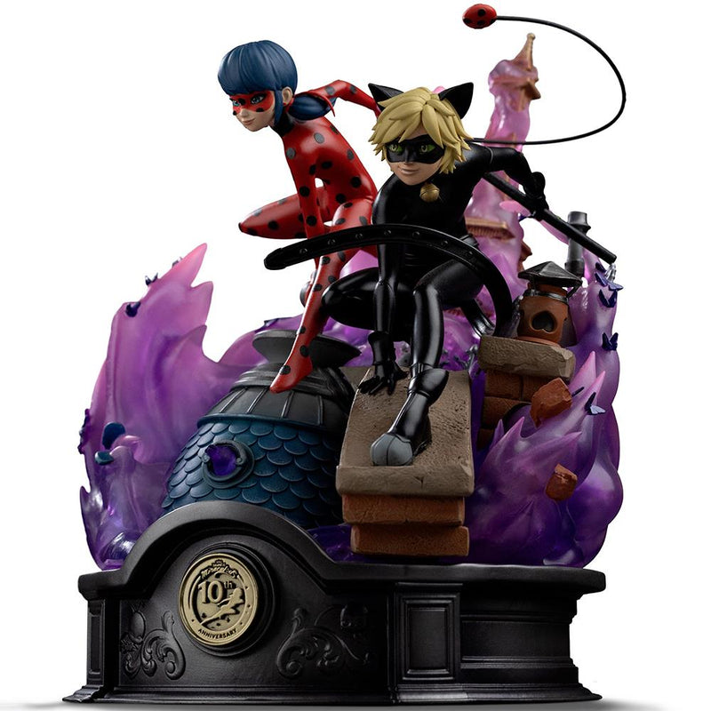 Iron Studios Miraculous 10Th Anniversary - Lady Bug And Cat Noir Art Scale 1/10