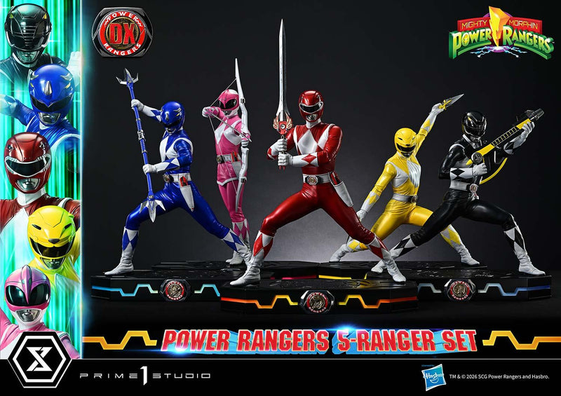 Prime 1 Studio Premium Masterline Mighty Morphin Power Rangers Power Rangers 5-Ranger Set Deluxe Version