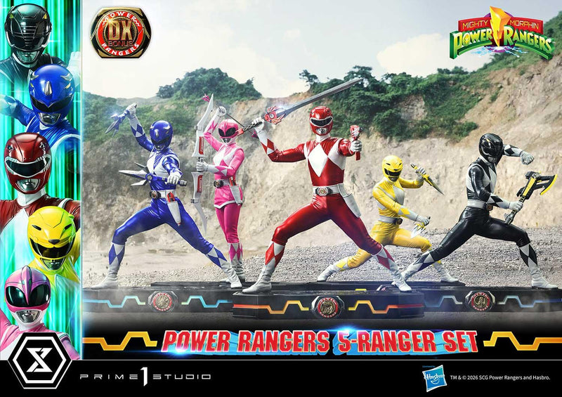Prime 1 Studio Premium Masterline Mighty Morphin Power Rangers Power Rangers 5-Ranger Set DX Bonus Version