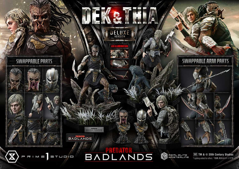 Prime 1 Studio Real Elite Masterline Predator: Badlands Dek & Thia DX Bonus Version