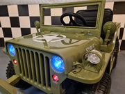 Jeep Willys 12V elbil til børn med fjernbetjening