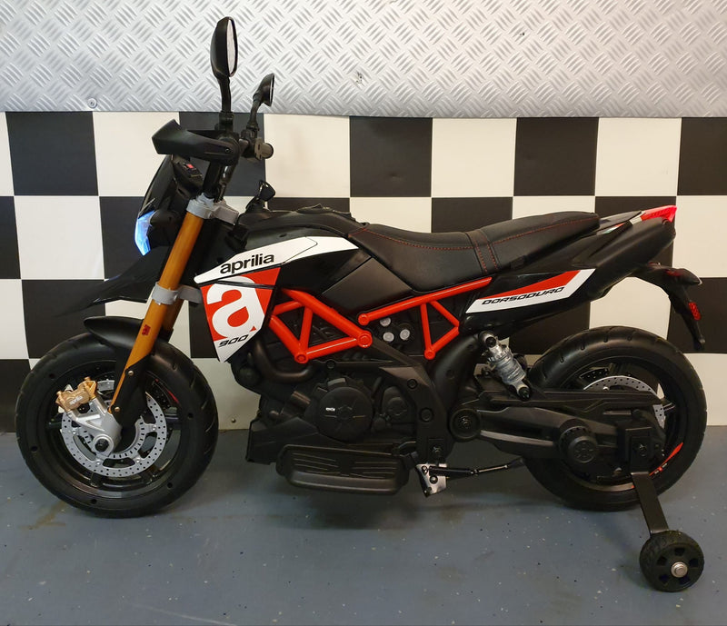 Aprilia Dorsoduro 12V elmotorcykel til børn
