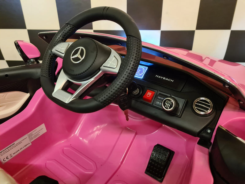 Mercedes-Maybach S650 12V elbil til børn – pink