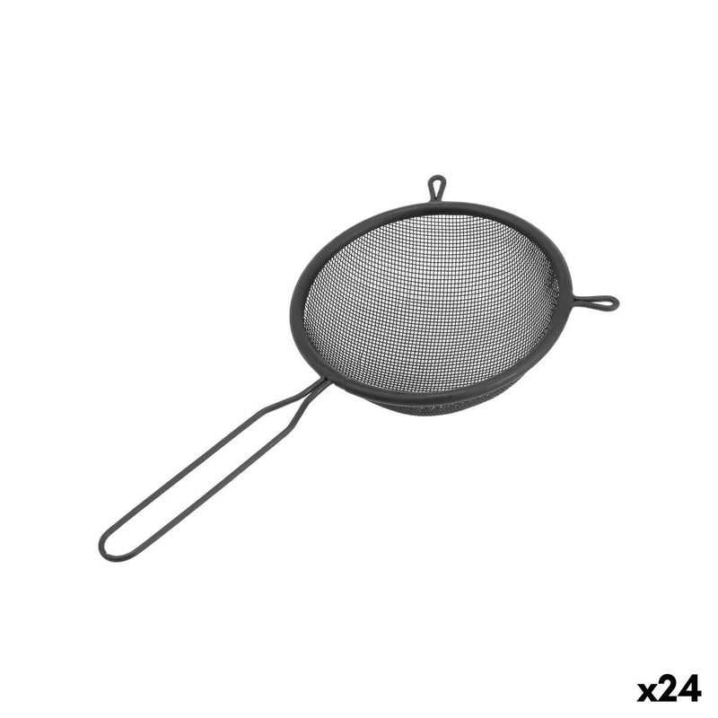Dørslag Quttin Sort Metal Ø 10 cm (24 enheder)