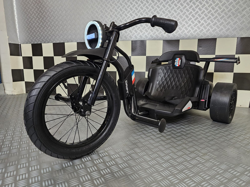 Elektrisk trehjulet motorcykel 24V til børn – sort