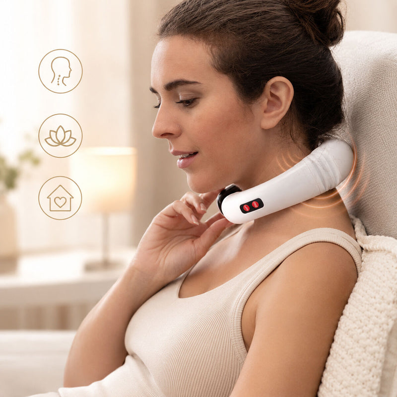 Elektromagnetisk massageapparat til nakke og ryg Calmagner InnovaGoods