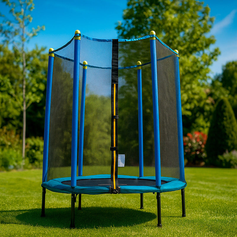 Juniortrampolin med sikkerhedsnet Zuply InnovaGoods
