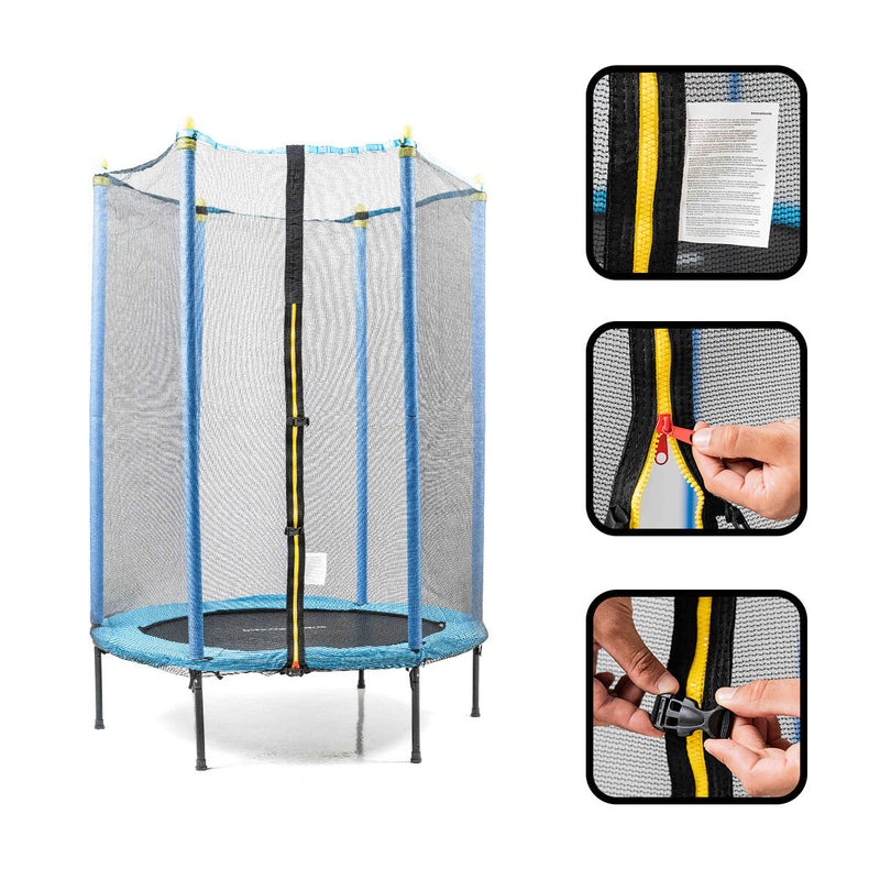 Juniortrampolin med sikkerhedsnet Zuply InnovaGoods