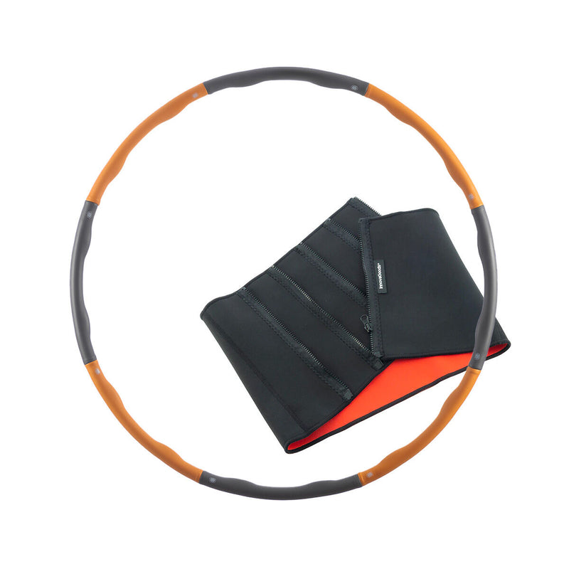 Pack Adskillelig Fitness Hula Hop Bedækket med Skum og Sport Afslankgordel met Sauna Effect InnovaGoods