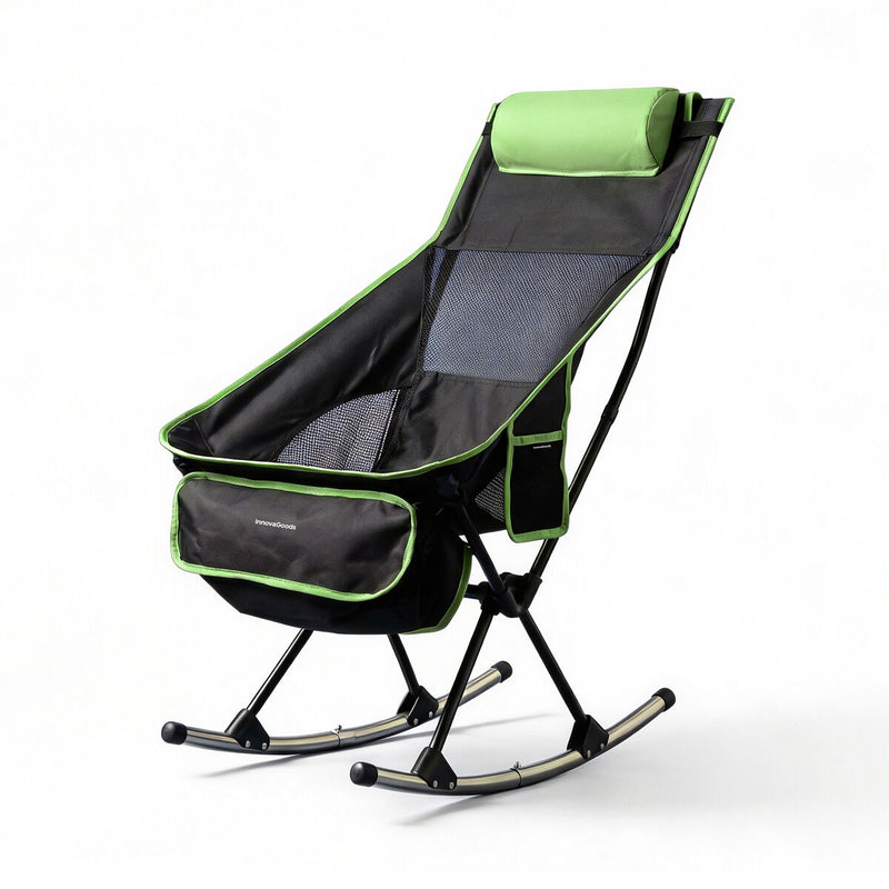 2-i-1 sammenklappelig campinggyngestol med lomme, pude og bæretaske Trillow InnovaGoods