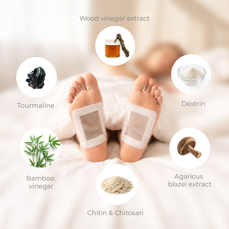 Detox Fod Plastre Bamboo InnovaGoods 30 enheder