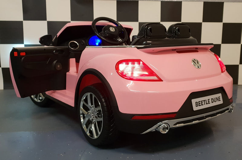 Volkswagen Beetle 12V elbil til børn – pink