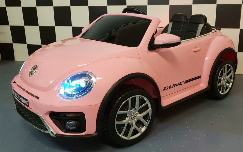 Volkswagen Beetle 12V elbil til børn – pink