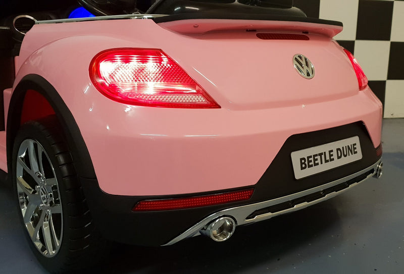Volkswagen Beetle 12V elbil til børn – pink